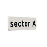 Verkeersbord RVV OB903-A - Sector A