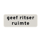 Verkeersbord RVV OB727 - Geef ritser ruimte