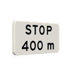 Verkeersbord RVV OB714 - STOP met afstandsaanduiding