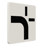 Verkeersbord RVV OB711 - Voorrangsweg voor kruispunt