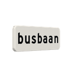 Verkeersbord RVV OB619 - Busbaan
