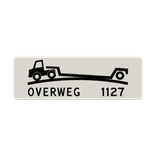 Verkeersbord RVV OB618 verhoogde overweg - reflecterend