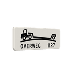 Verkeersbord RVV OB618 verhoogde overweg - reflecterend