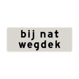 Verkeersbord RVV OB612 - Bij nat wegdek