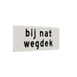 Verkeersbord RVV OB612 - Bij nat wegdek