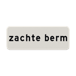 Verkeersbord RVV OB601 - Zachte berm