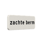 Verkeersbord RVV OB601 - Zachte berm