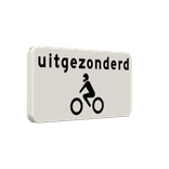 Verkeersbord RVV OB56 - Uitgezonderd motoren