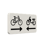 Verkeersbord RVV OB503OB04 - Kruising (brom)fietspad
