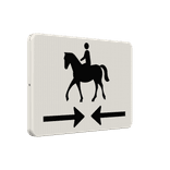 Verkeersbord RVV OB503OB01 - Kruising ruiterpad