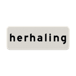 Verkeersbord RVV OB311 - herhaling