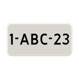 Verkeersbord RVV OB309 - Kenteken