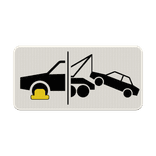 Verkeersbord RVV OB304d - Wielklem- en wegsleepregeling van kracht