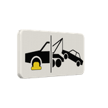 Verkeersbord RVV OB304d - Wielklem- en wegsleepregeling van kracht