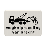 Verkeersbord RVV OB304b - Fiets wegknipregeling van kracht