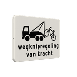 Verkeersbord RVV OB304b - Fiets wegknipregeling van kracht