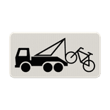 Verkeersbord RVV OB304a - Wegknipregeling fietsen van kracht