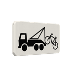 Verkeersbord RVV OB304a - Wegknipregeling fietsen van kracht