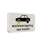 Verkeersbord RVV OB302 - Wielklemregeling van kracht