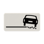Verkeersbord RVV OB18r - rechts zachte berm