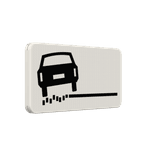 Verkeersbord RVV OB18l - links zachte berm