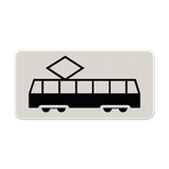 Verkeersbord RVV OB14 - Geldt alleen voor tram