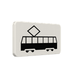 Verkeersbord RVV OB14 - Geldt alleen voor tram