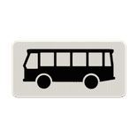 Verkeersbord RVV OB12 - Geldt alleen voor bussen