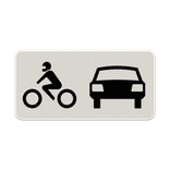 Verkeersbord RVV OB07 - Geldt alleen voor auto's en motoren