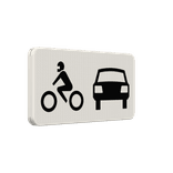 Verkeersbord RVV OB07 - Geldt alleen voor auto's en motoren