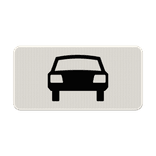 Verkeersbord RVV OB08 - Geldt alleen voor auto's