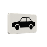 Verkeersbord RVV OB09 - Geldt alleen voor auto's