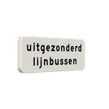 Verkeersbord RVV OB104 - Uitgezonderd lijnbussen