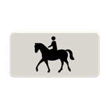 Verkeersbord RVV OB01 - Geldt alleen voor ruiter te paard - reflecterend