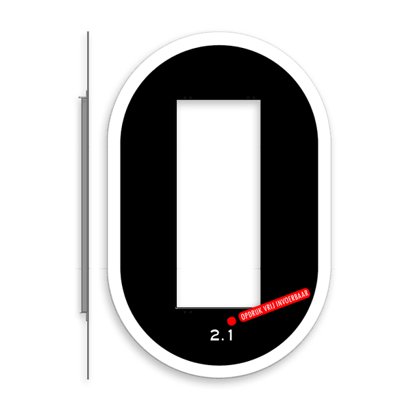 Achtergrondschild 3 lichts verkeerslicht (VKL)