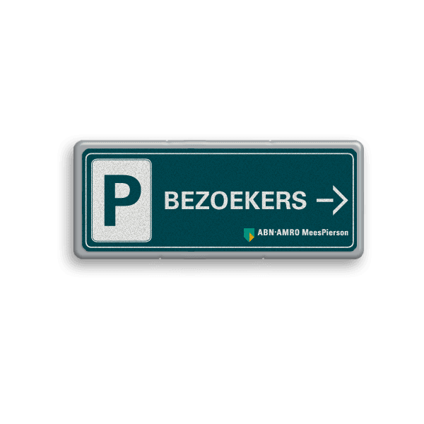 Langwerpig Parkeerbord met eigen ontwerp