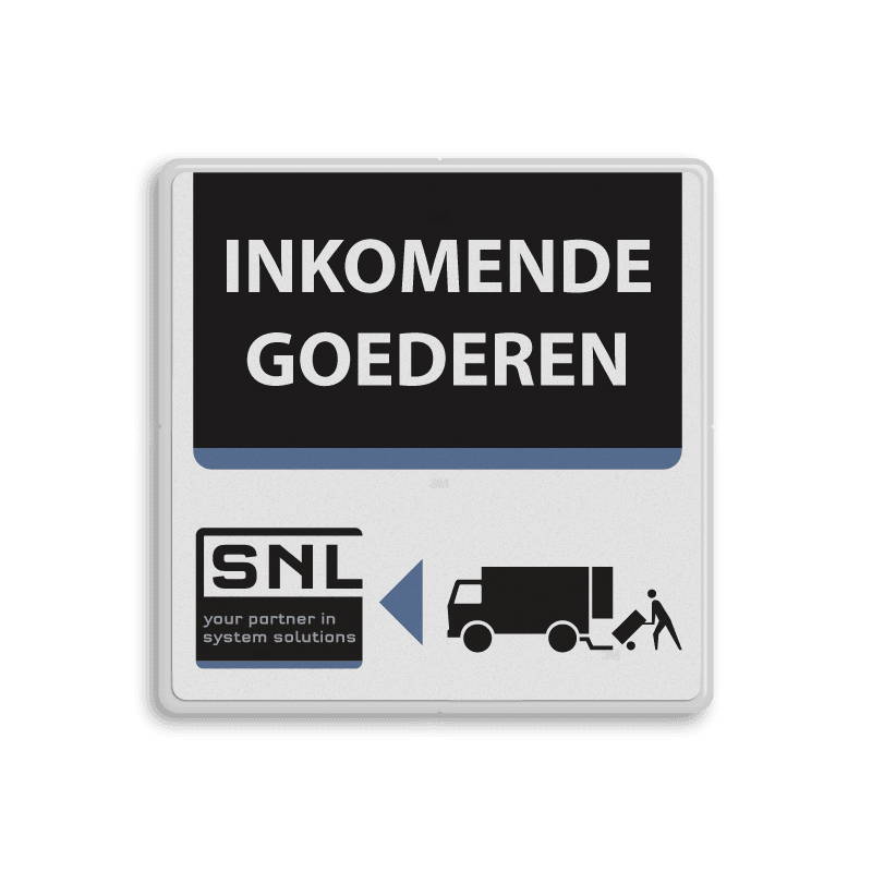 Reflecterend tekstbord conform eigen ontwerp