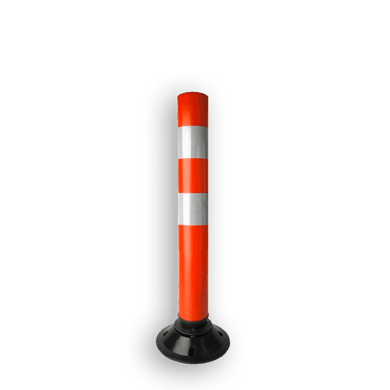 Flexibler Absperrpfosten FLEX Ø100 x 750 mm mit Bodenplatte