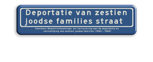 Straatnaambord 1240x340 mm 2 regeling
