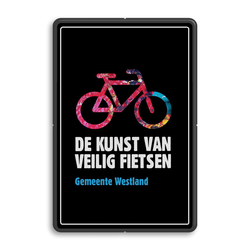 Informatiebord De kunst van fietsen - FC eigen ontwerp - 90 graden