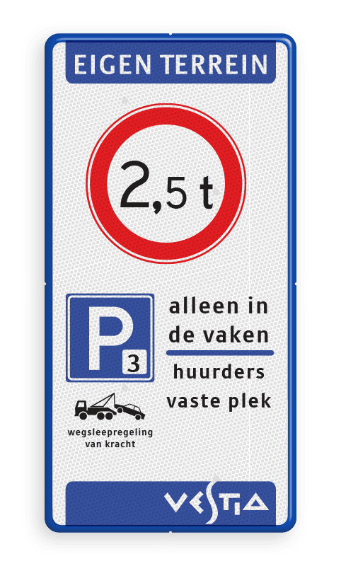 Informatiebord 1:2 Eigen terrein | Diversen  | Vestia