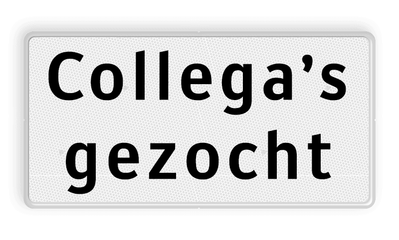 Logobord 2:1 wit/zwart RECHTHOEK
