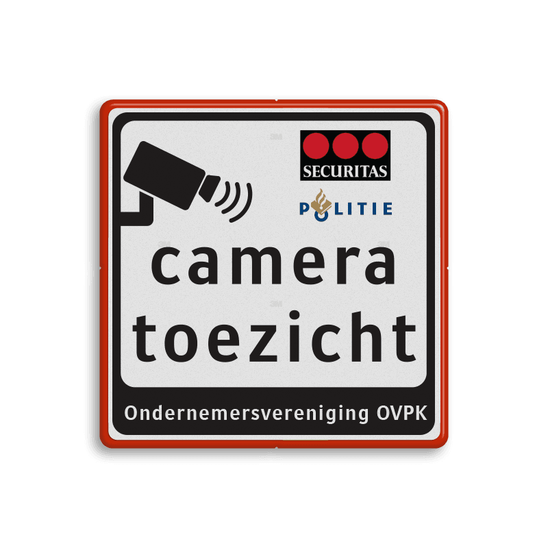 Tekstbord Cameratoezicht | SECURITAS - Politie