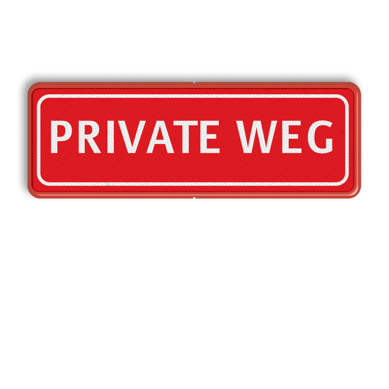 Tekstbord rood/wit 1 regelig
