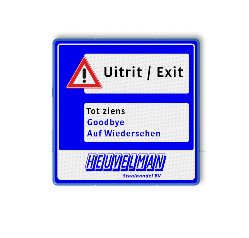 Bewegwijzering 1:1 ANWB stijl - 3 kleuren opdruk
