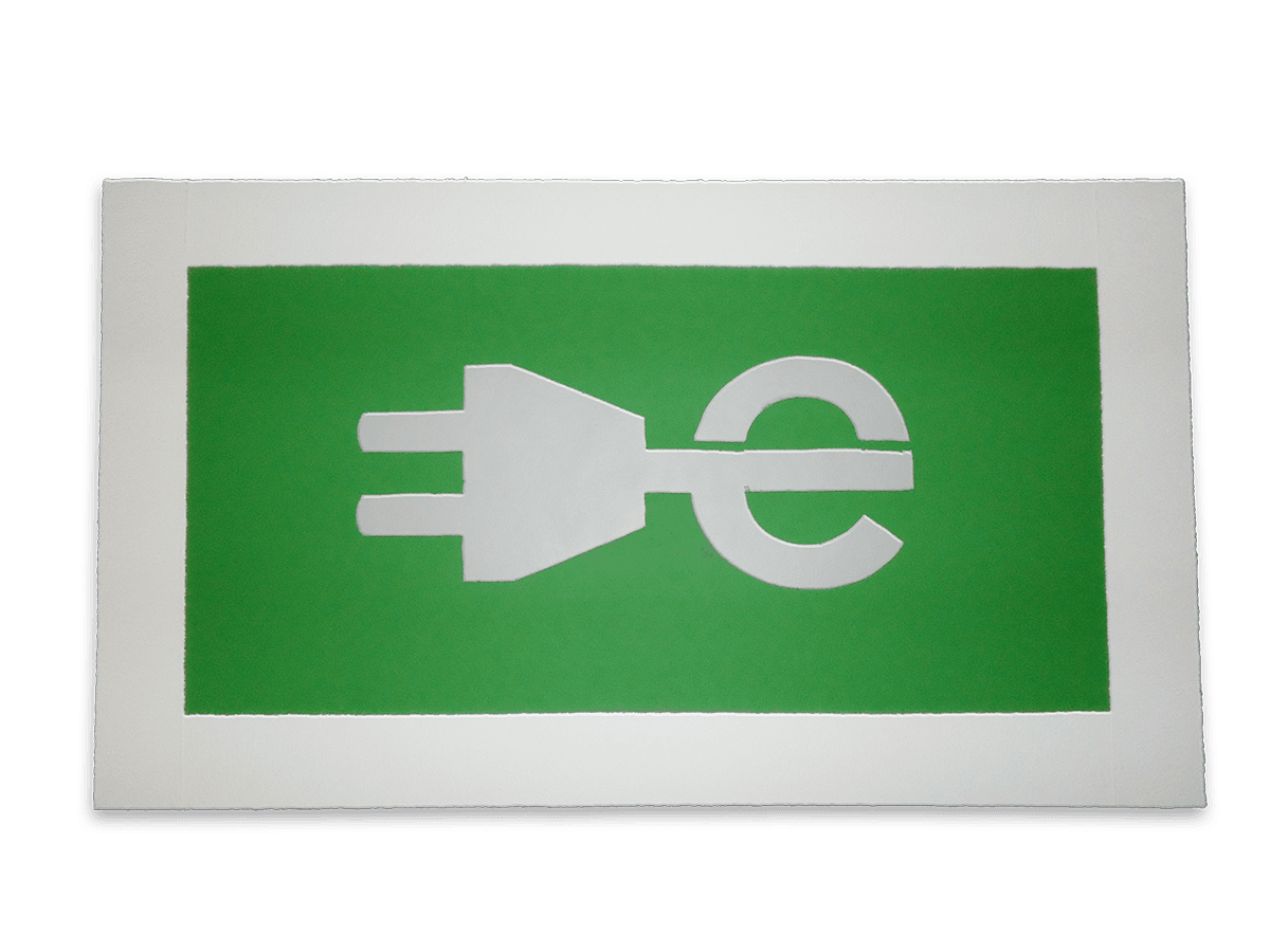 Markering oplaadpunt wegenverf