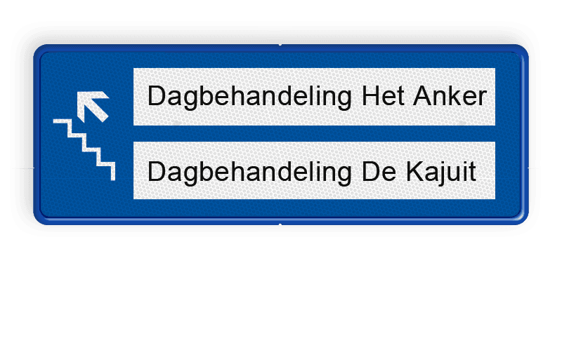 Bewegwijzering 5:2  UMC - 2 bestemmingen