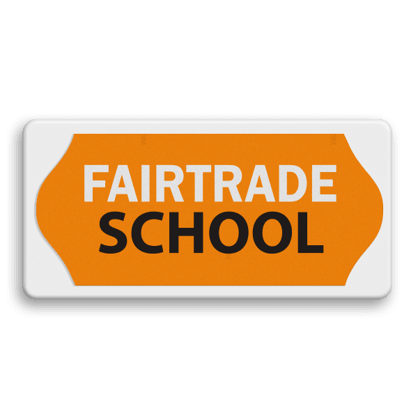 Fairtrade informatiebord - FAIRTRADE SCHOOL - 400x200mm