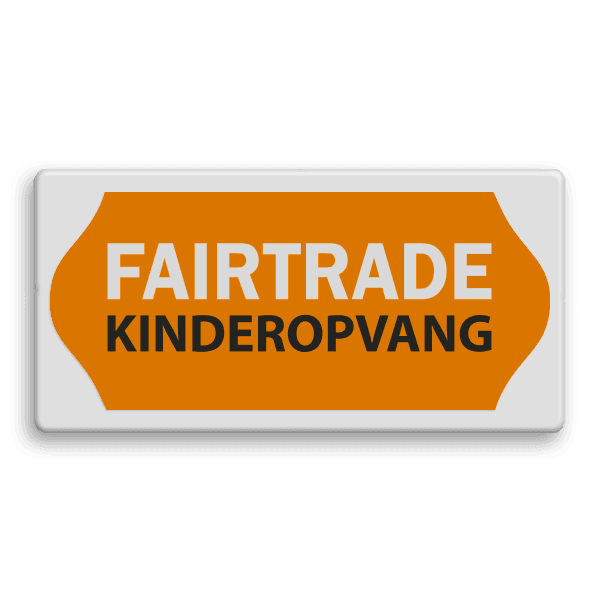 Fairtrade informatiebord - FAIRTRADE KINDEROPVANG - 400x200mm