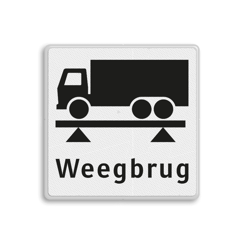 Verkeersbord RVV OBD08 Onderbord - weegbrug